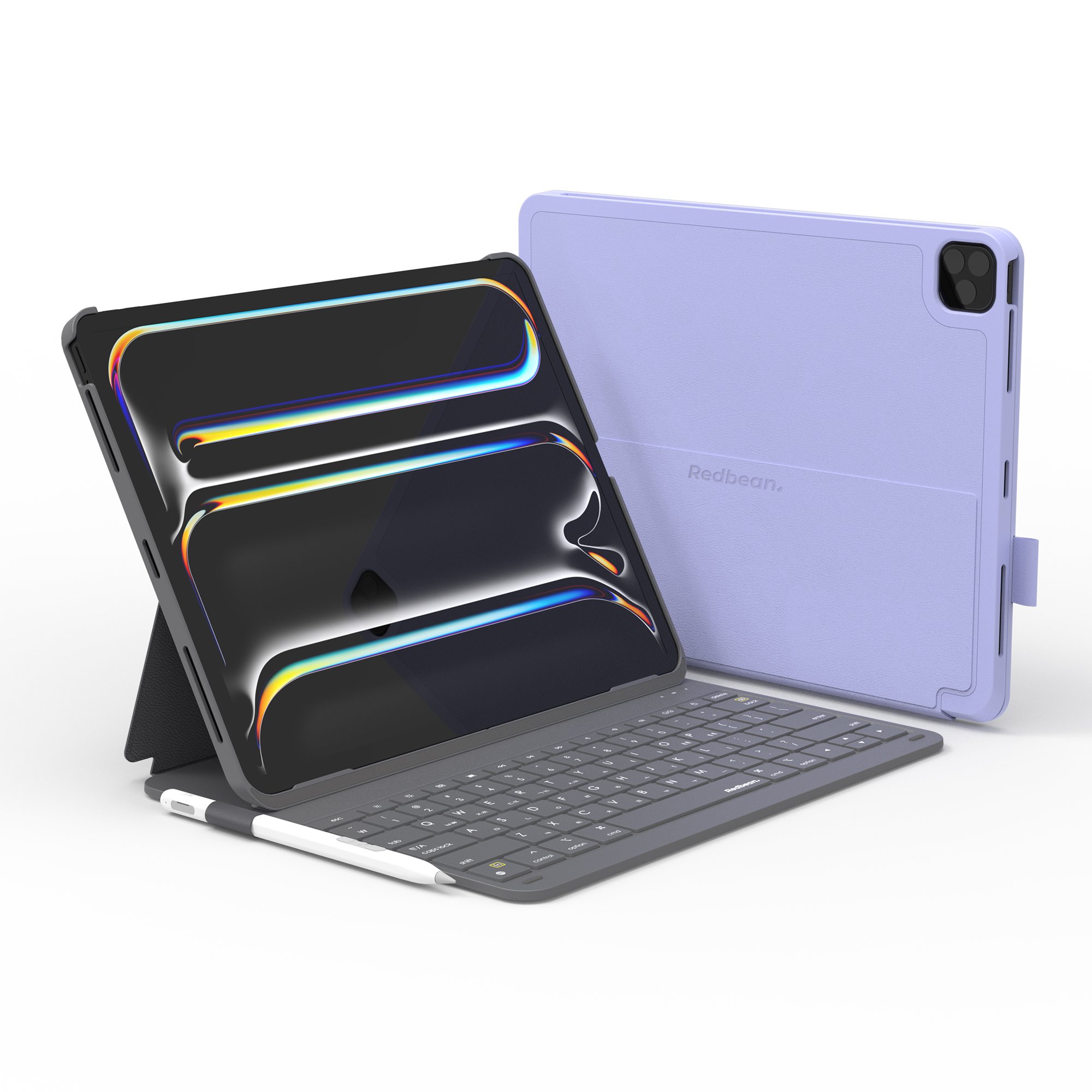 레드빈 아이패드 키보드케이스 커버 매직키보드 그레이, 아이패드 프로 32.7cm(12.9인치) M1 5세대 상세 이미지 1