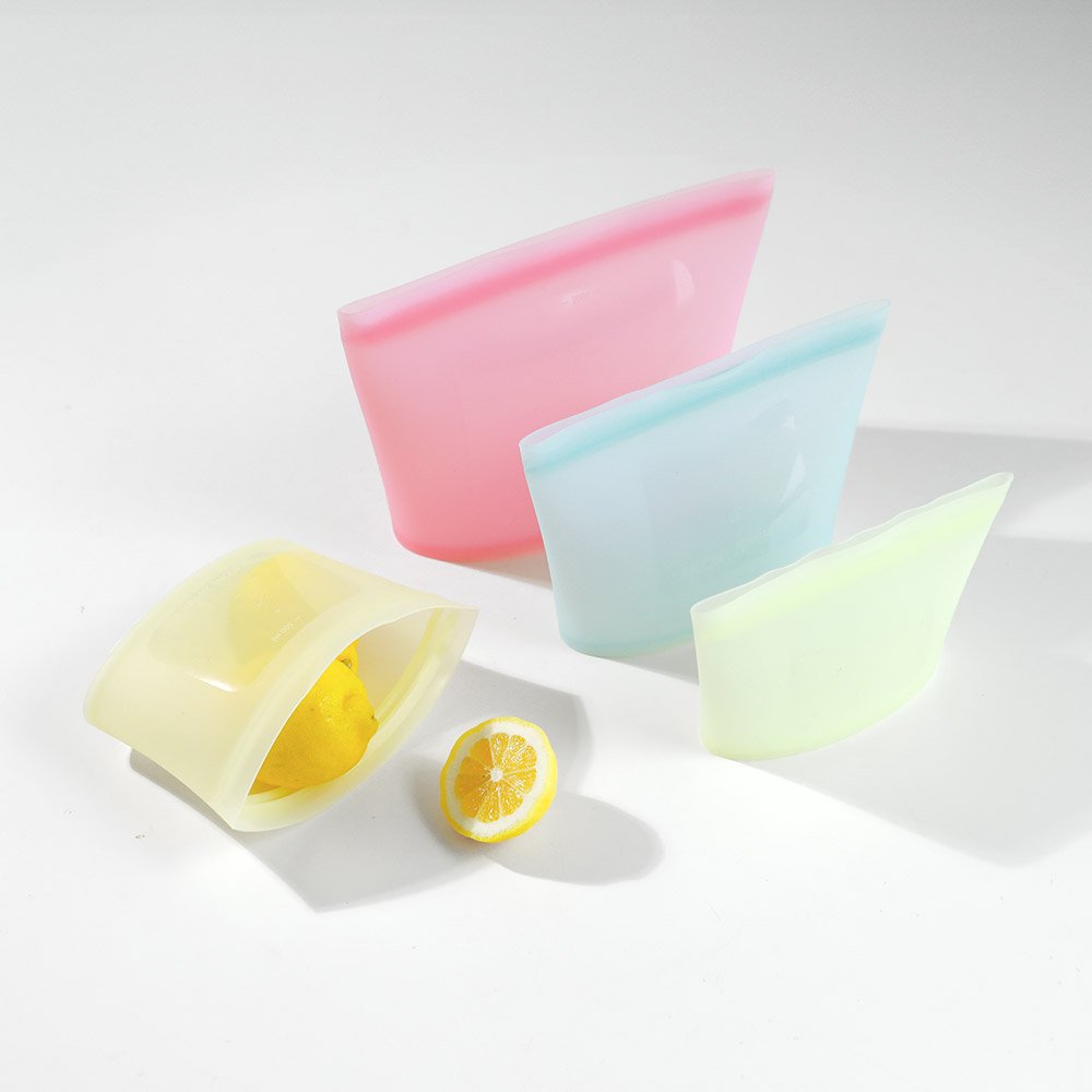 국내제작 포그 플래티넘 실리콘 지퍼백 스탠딩 밀폐용기 파우치 소분팩 상세 이미지 1