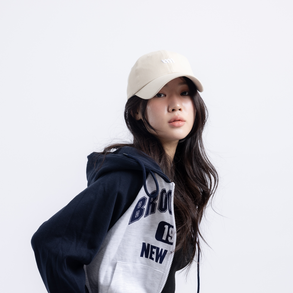 유미비 스몰로고 야구모자 얼굴작아보이는 대두모자 빅사이즈 깊은 여성 남성 커플 볼캡 상세 이미지 1