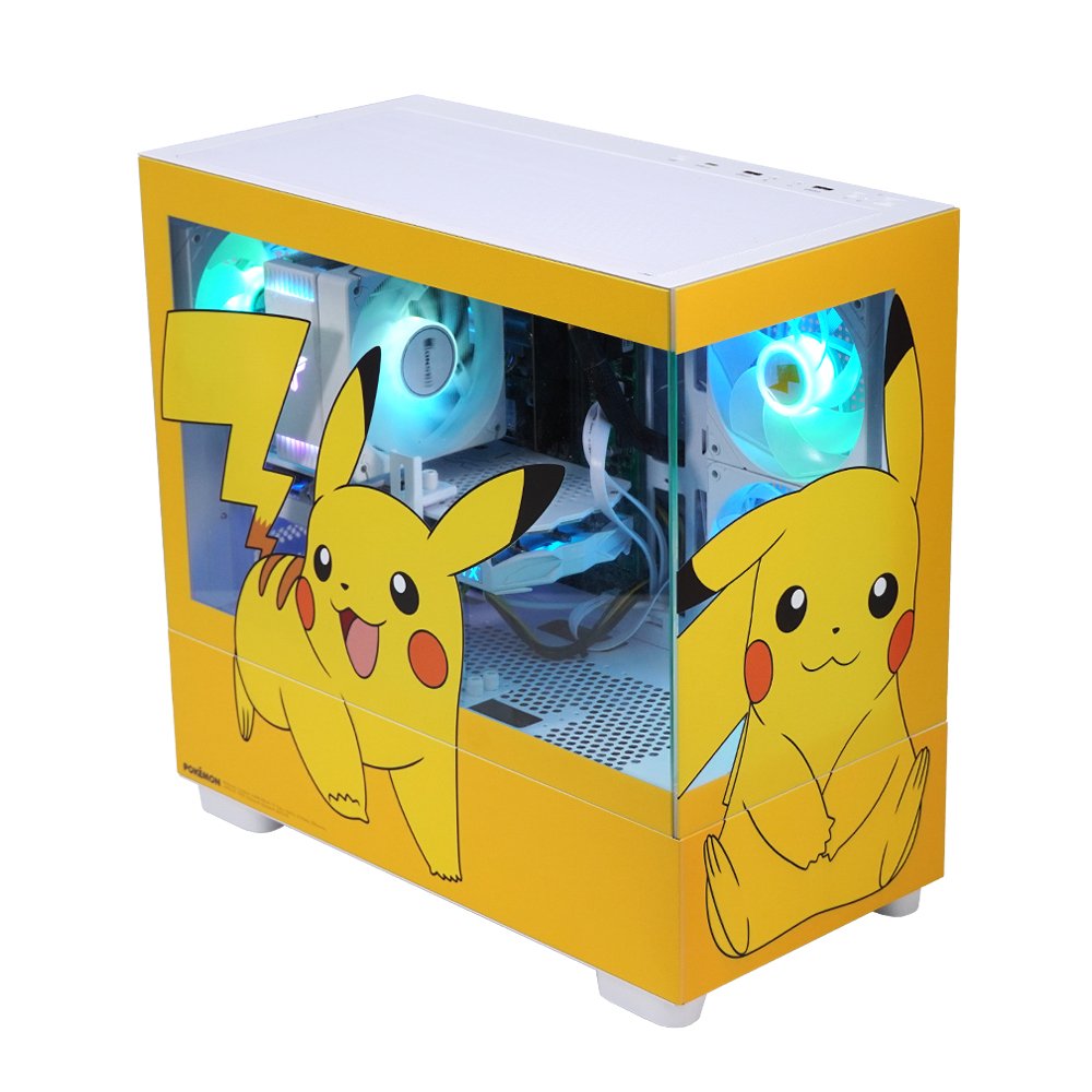 주연테크 포켓몬스터 PC 인텔 코어 울트라7 265K RTX 5070 게이밍 컴퓨터 RAM 16GB SSD 512GB PKP265K57-W 피카츄 데스크탑 상세 이미지 2