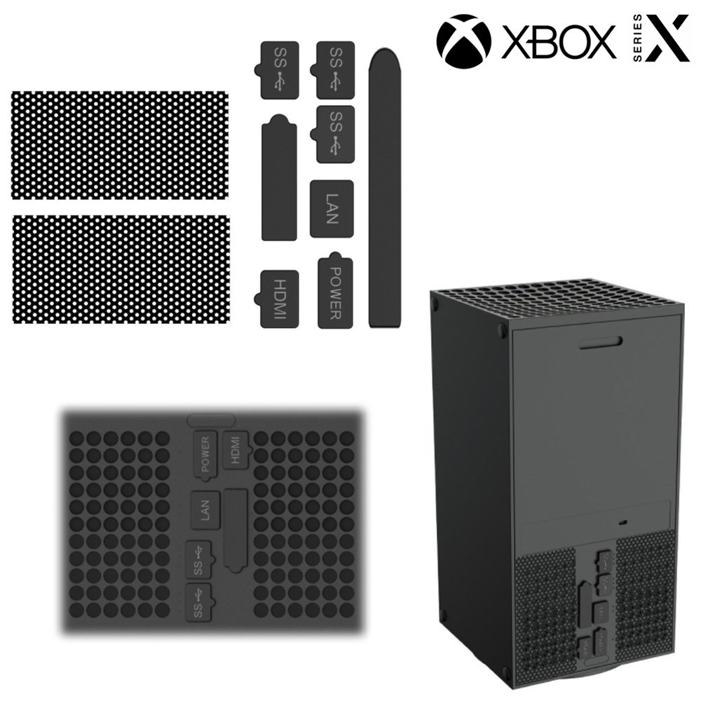XBOX SERIES X 엑스박스 시리즈 본체 먼지방지 커버 캡 세트 상세 이미지 1
