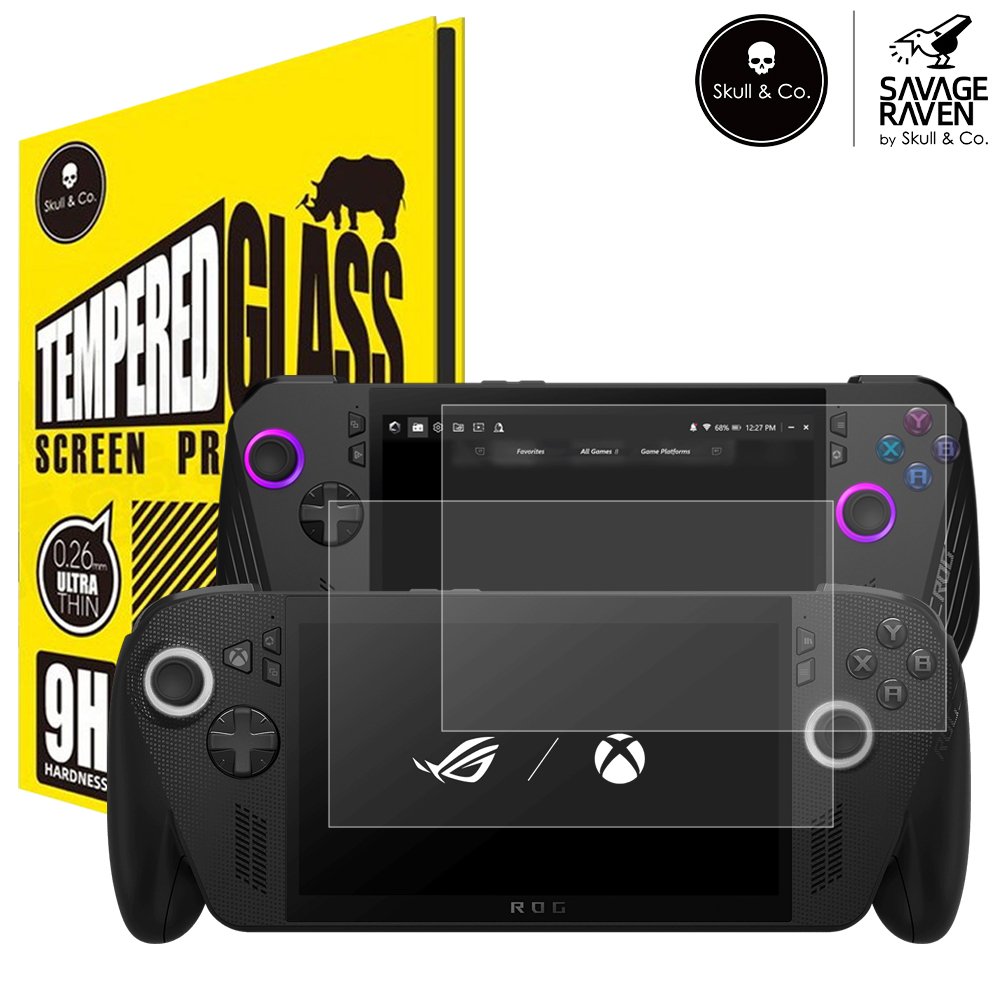 Rog XBOX Ally X 필름 스컬앤코 강화유리 액정보호필름 2매 상세 이미지 1
