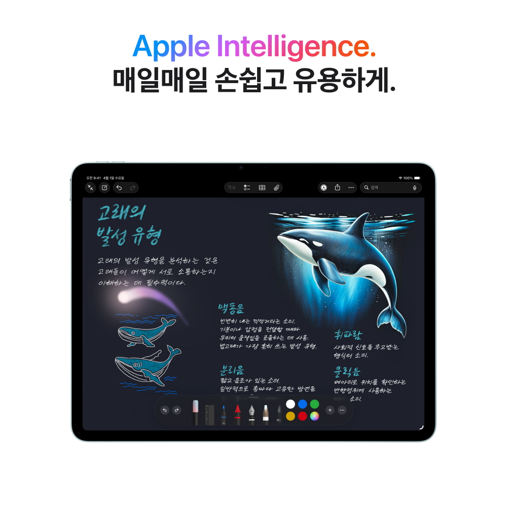 (1차예약) 애플 아이패드 에어 13 M4 WiFi 128GB 블루 MH5P4KH/A 상세 이미지 1